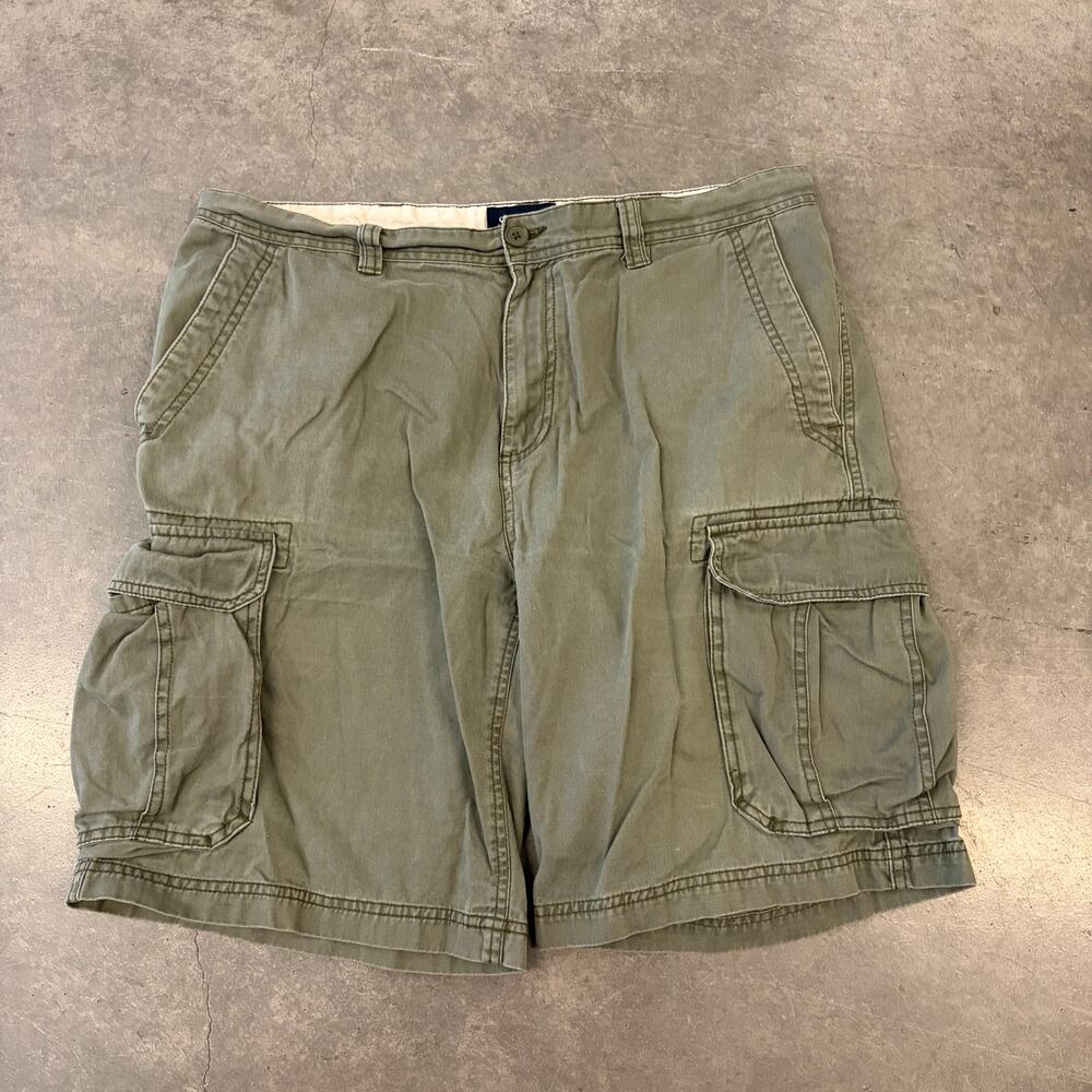Vintage Y2k Olive Green Cargo St Johns Bay Shorts Men's 36